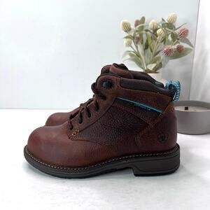 Ariat Casual Work Mid Lace SD Composite Toe Work Boot Brown Women's 6.5B NWOB